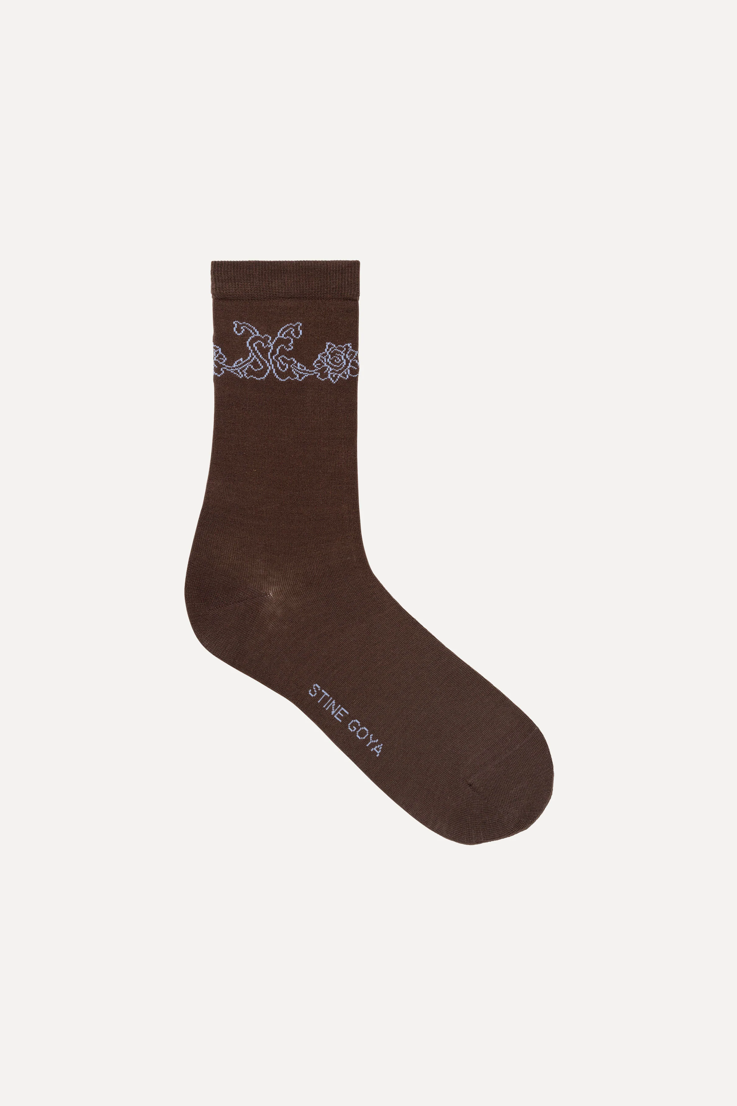 Short Socks - Rose intarsia