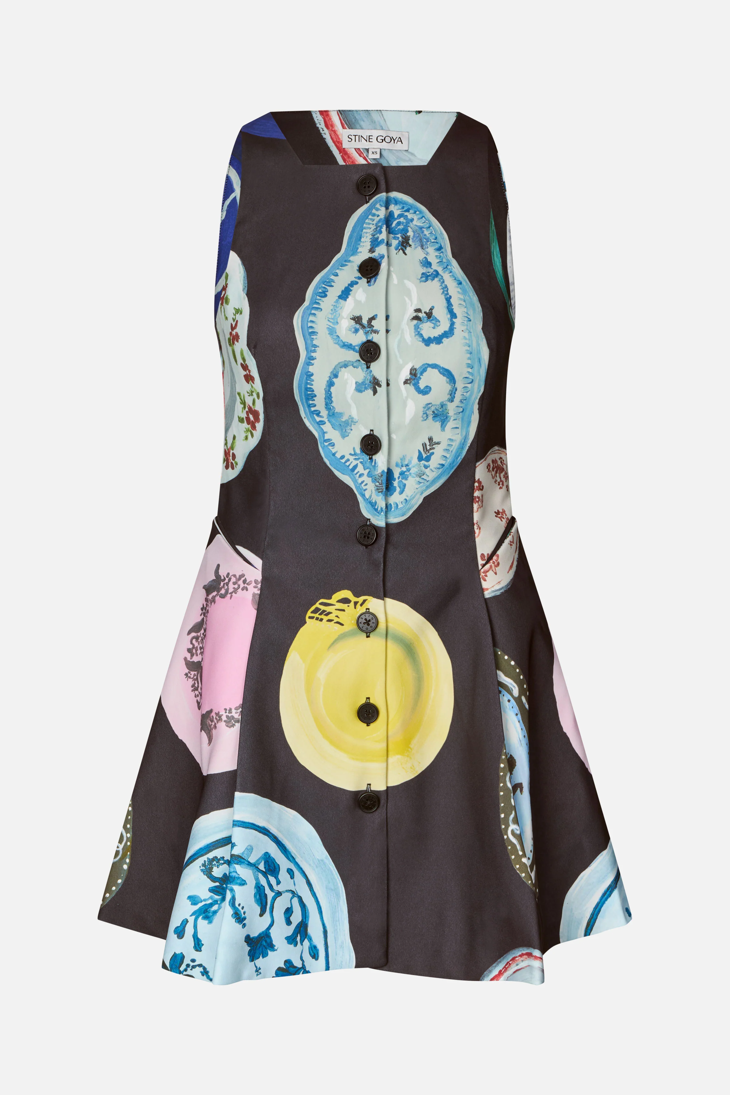 Sleeveless Button-Up Mini Dress - The Platera - Image 2