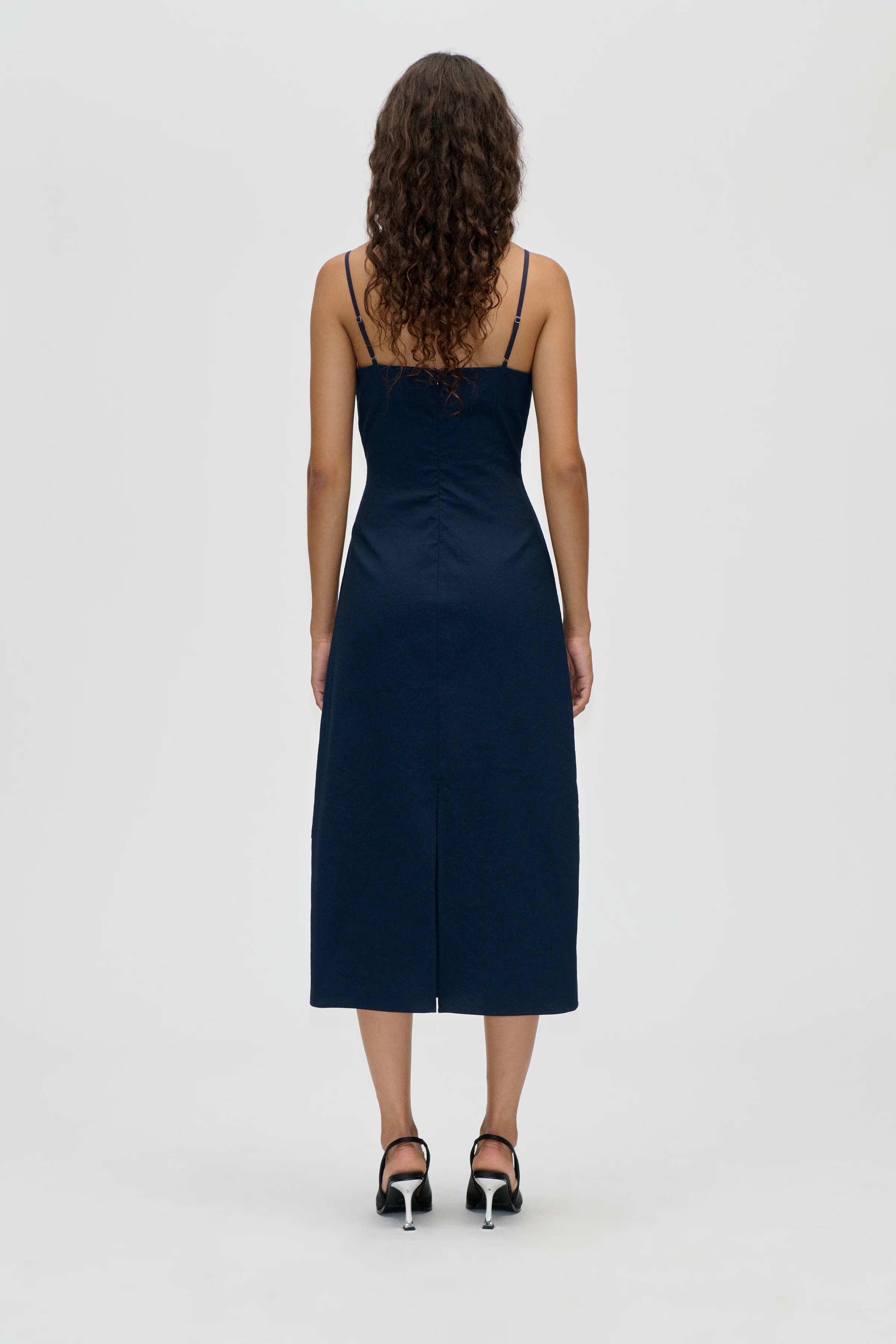 Strap Eyelet Midi Dress - Cherries On A Paisley - Image 2