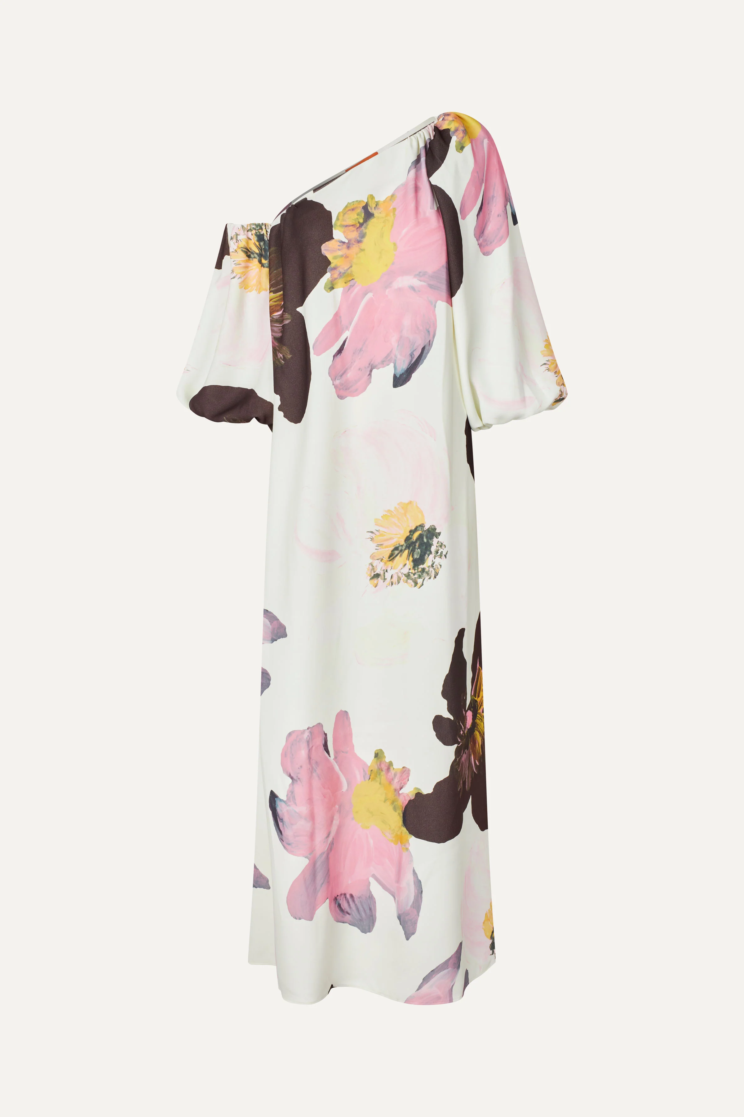 Structured Off-Shoulder Dress - Wild Flowers
