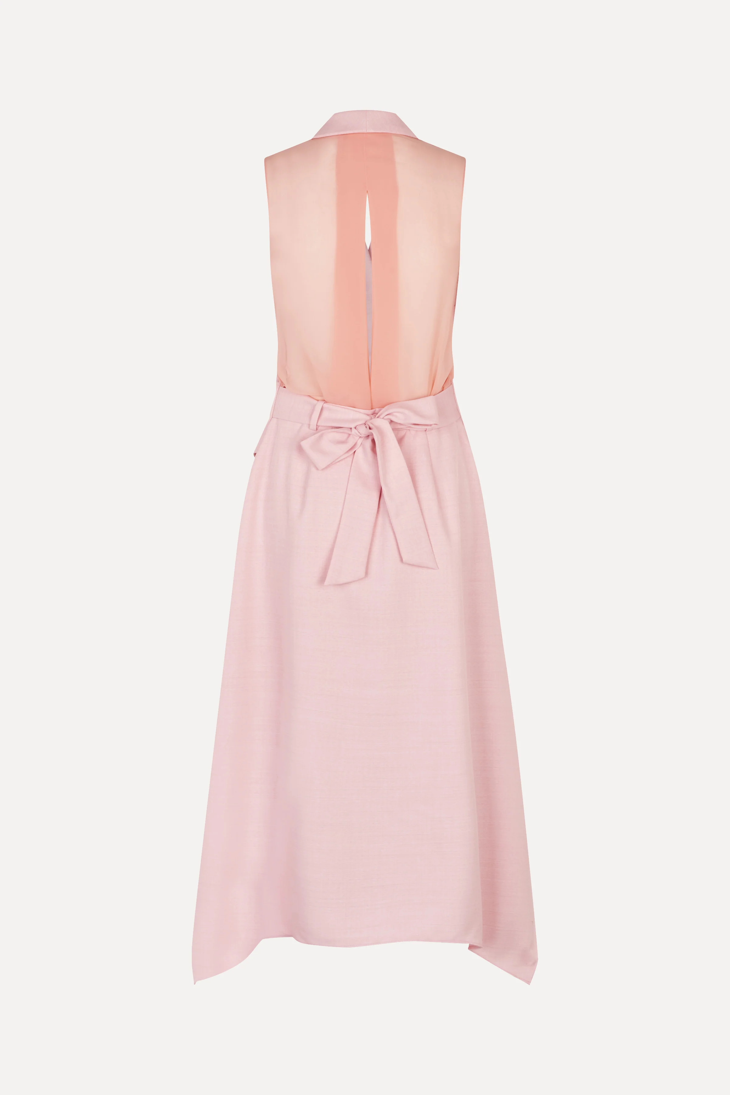 Tailored Handkerchief Dress - Coral Blush - Image 2