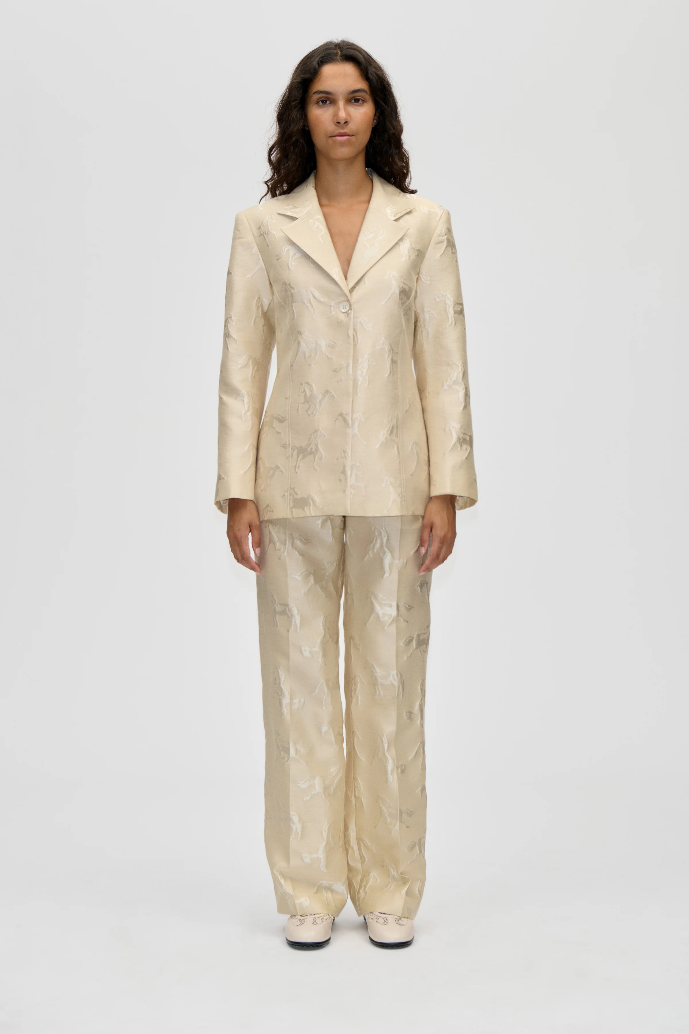 Tailored Long Pants - Porcelain Cream