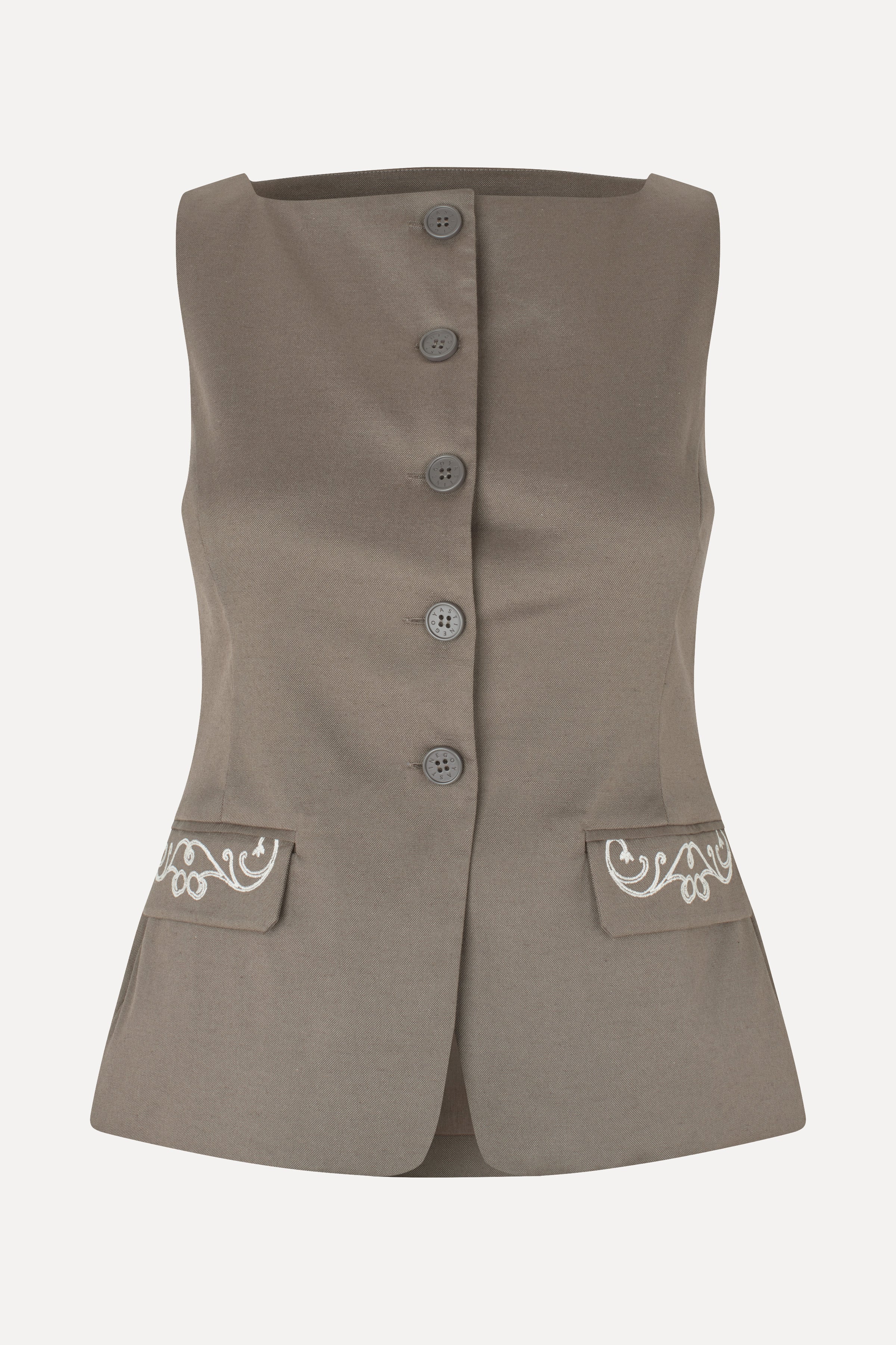 Tailored Tank Vest - Cherries On A Paisley - Image 3