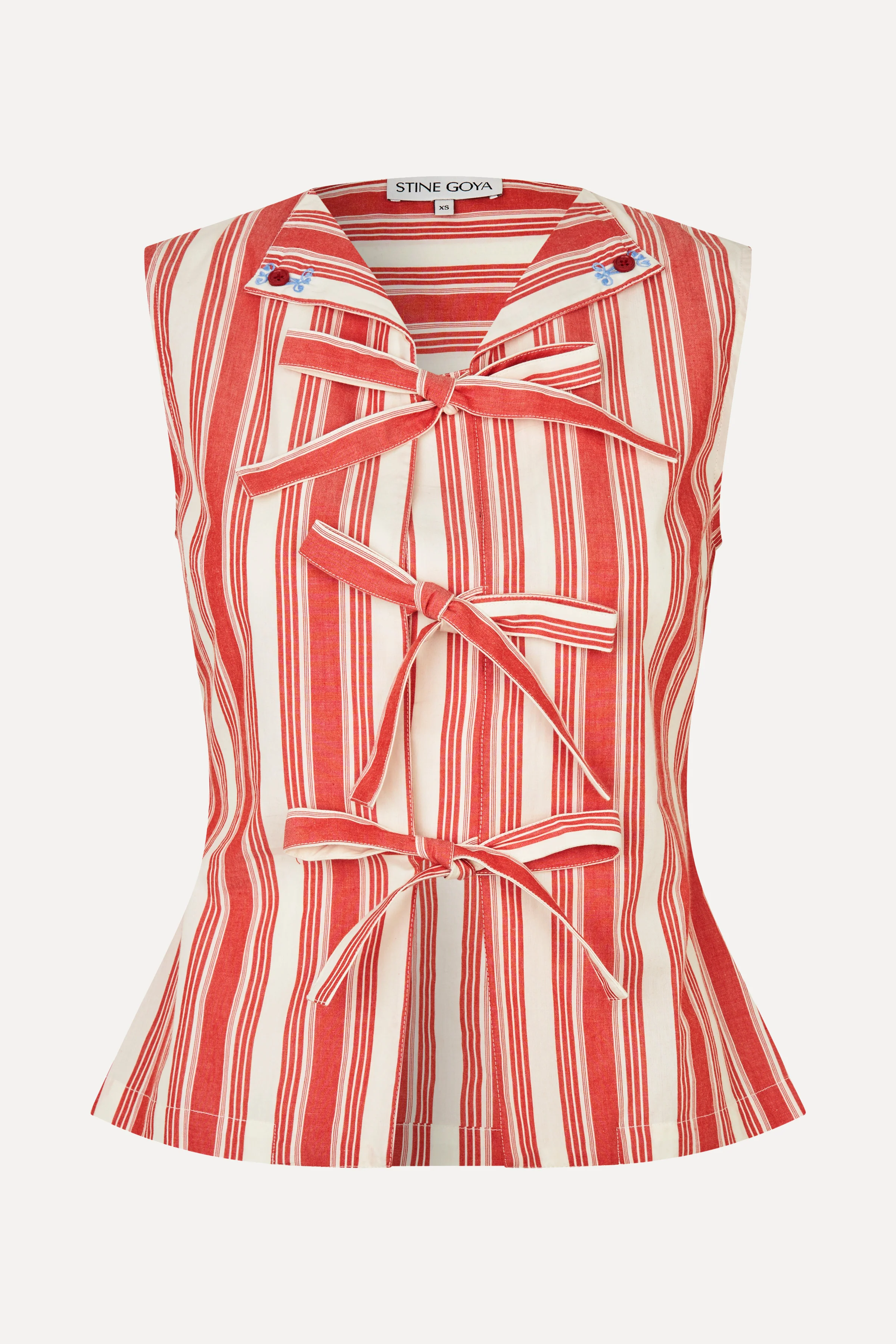 Tie Front Vest - Scarlet Trot - Image 3