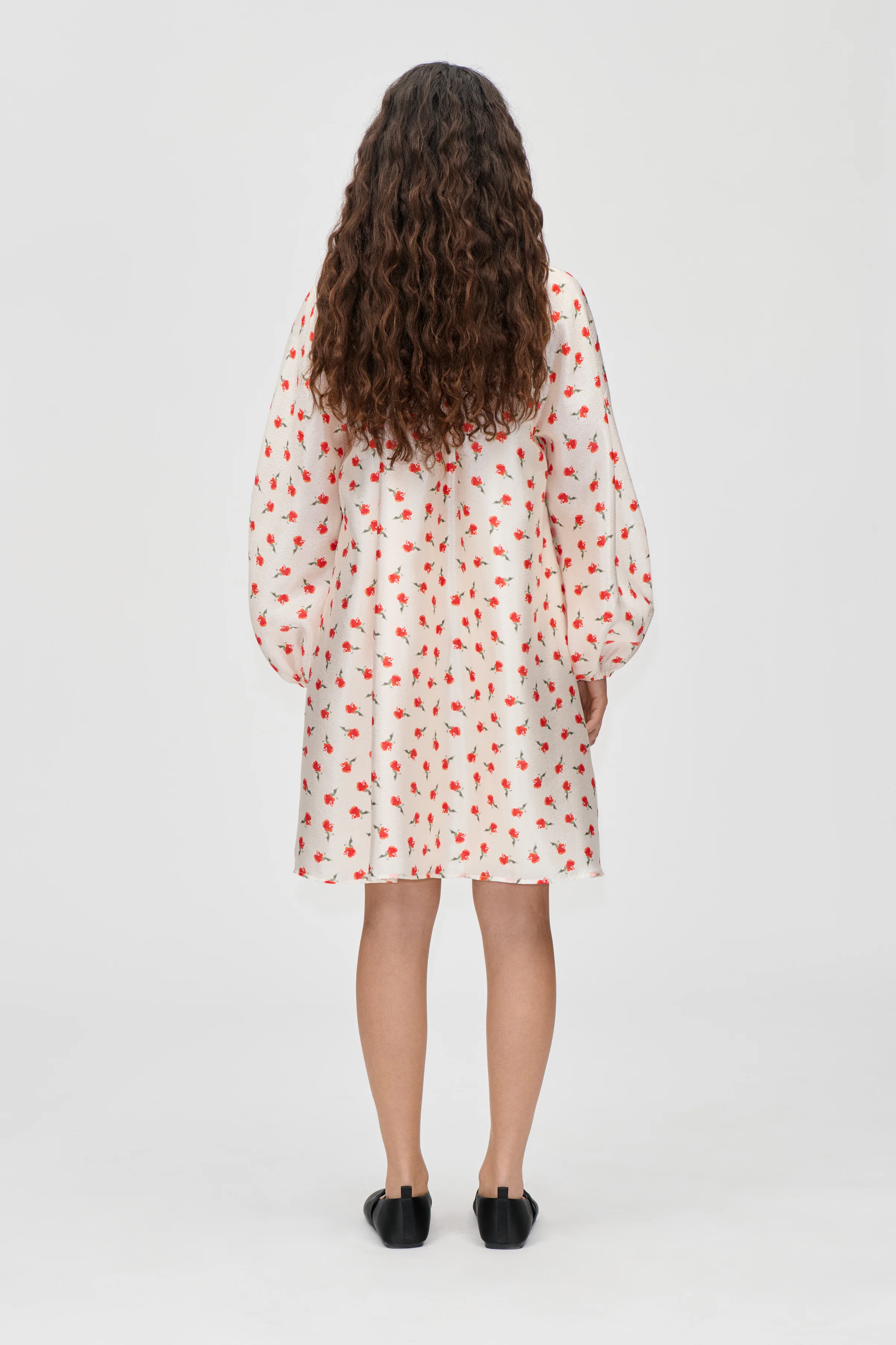 Voluminous Bow Dress - Ditzy Petunia - Image 2