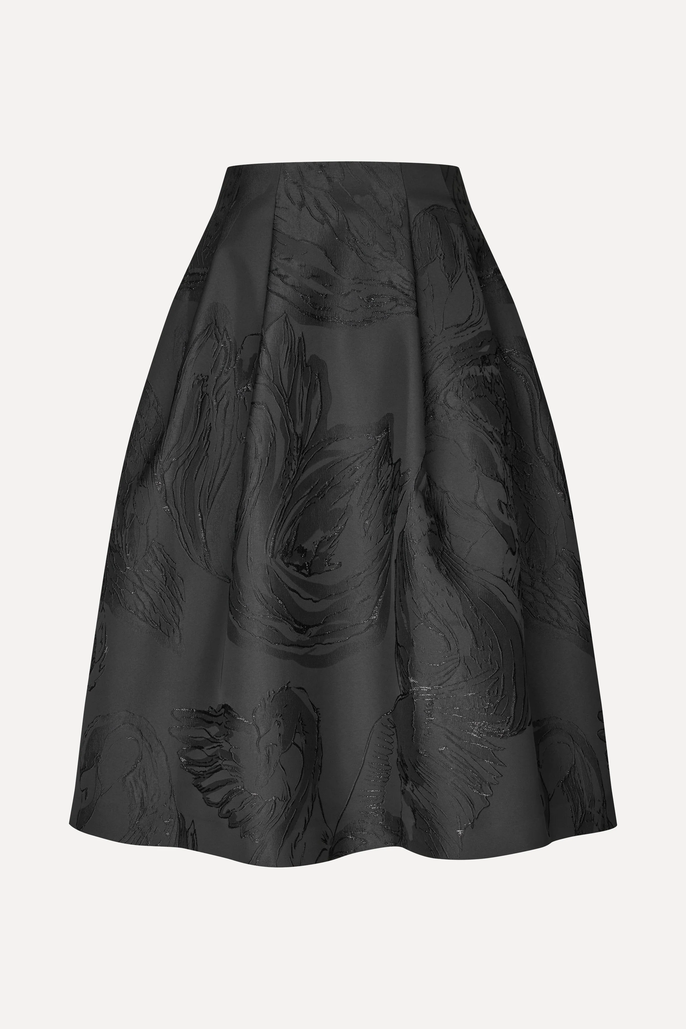 Voluminous Midi Skirt - Swans - Image 4