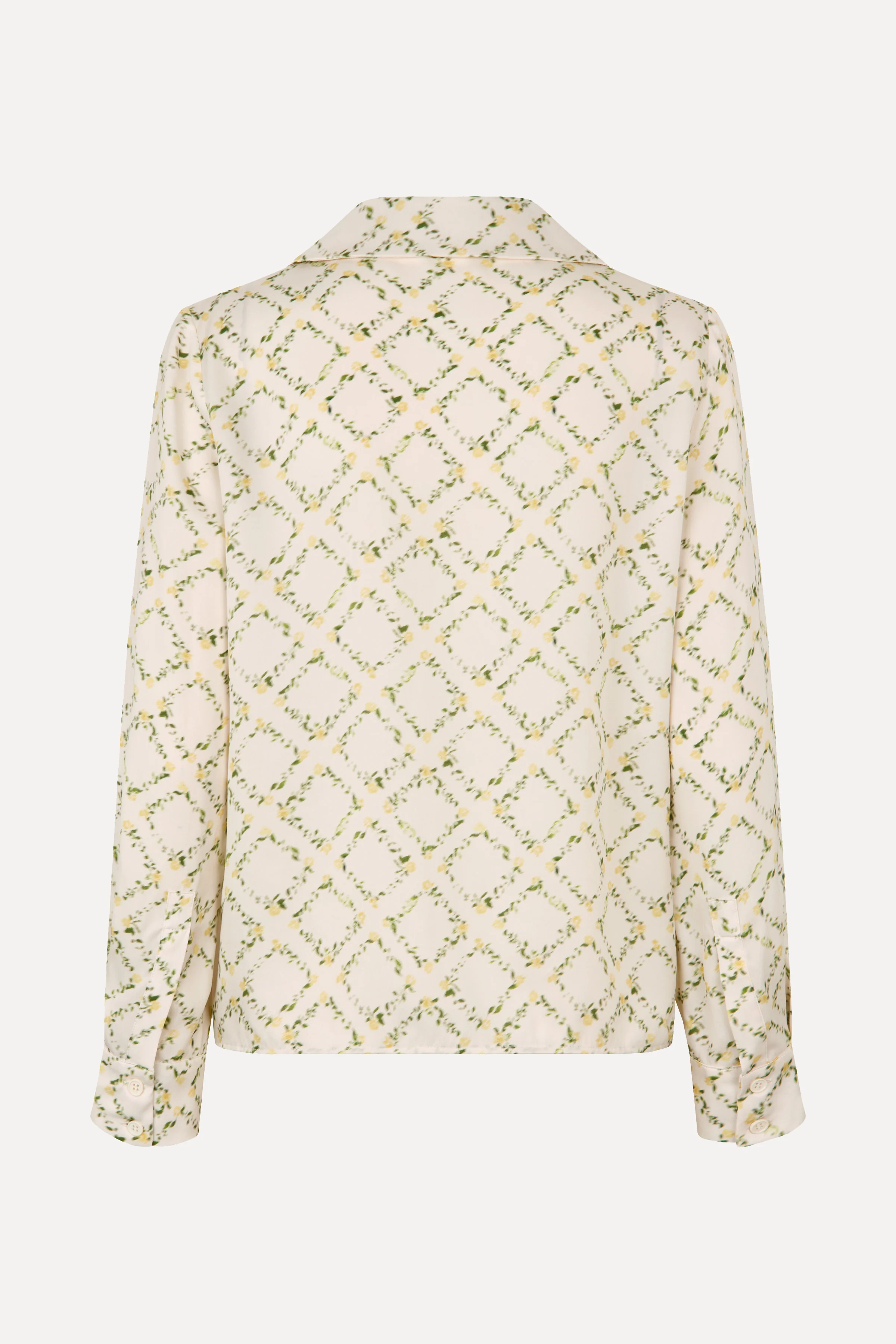Wide Point Collar Shirt - Sakura Check Yellow - Image 3