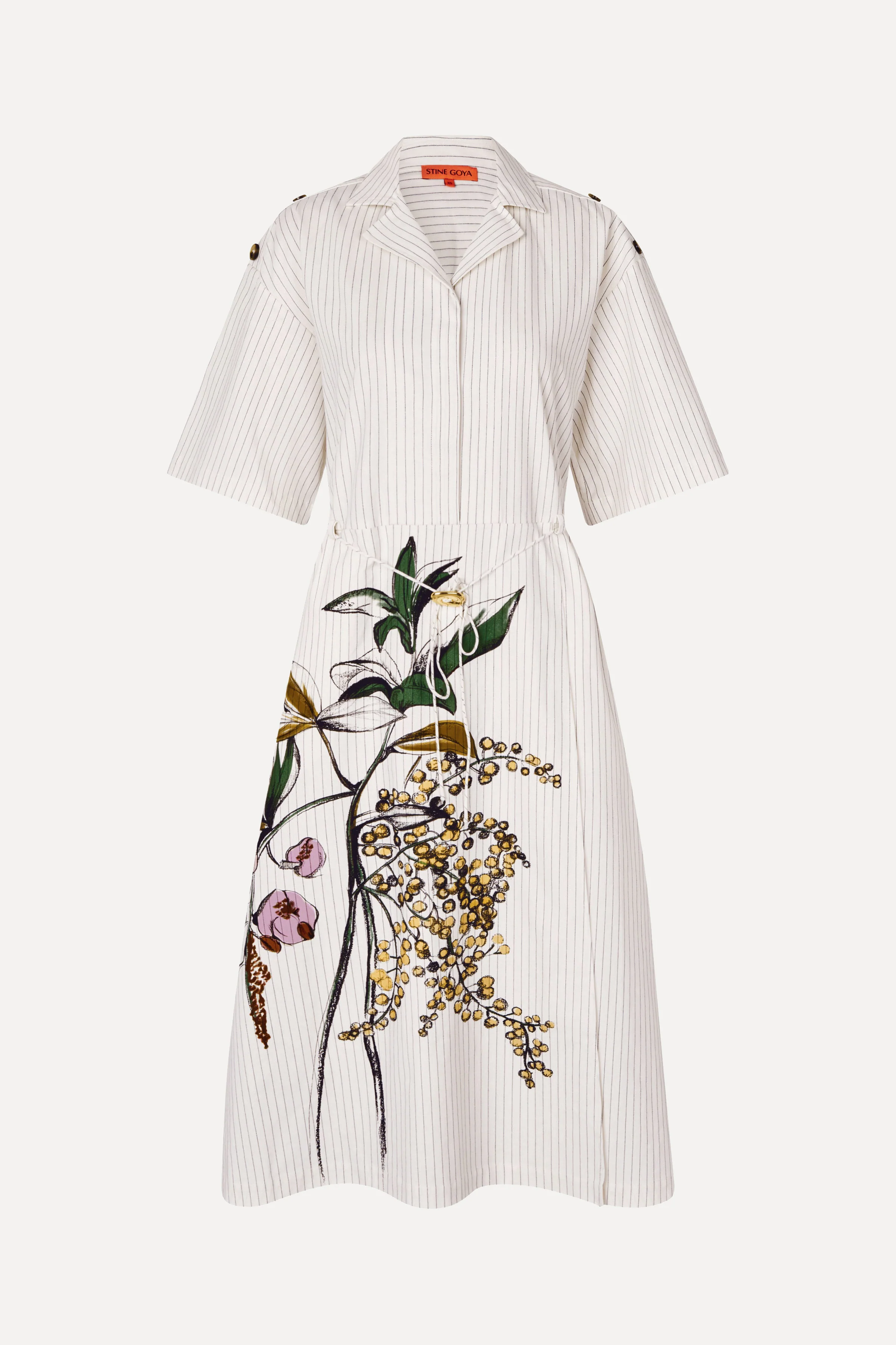 Workwear Midi Dress - Mimosa Stripe