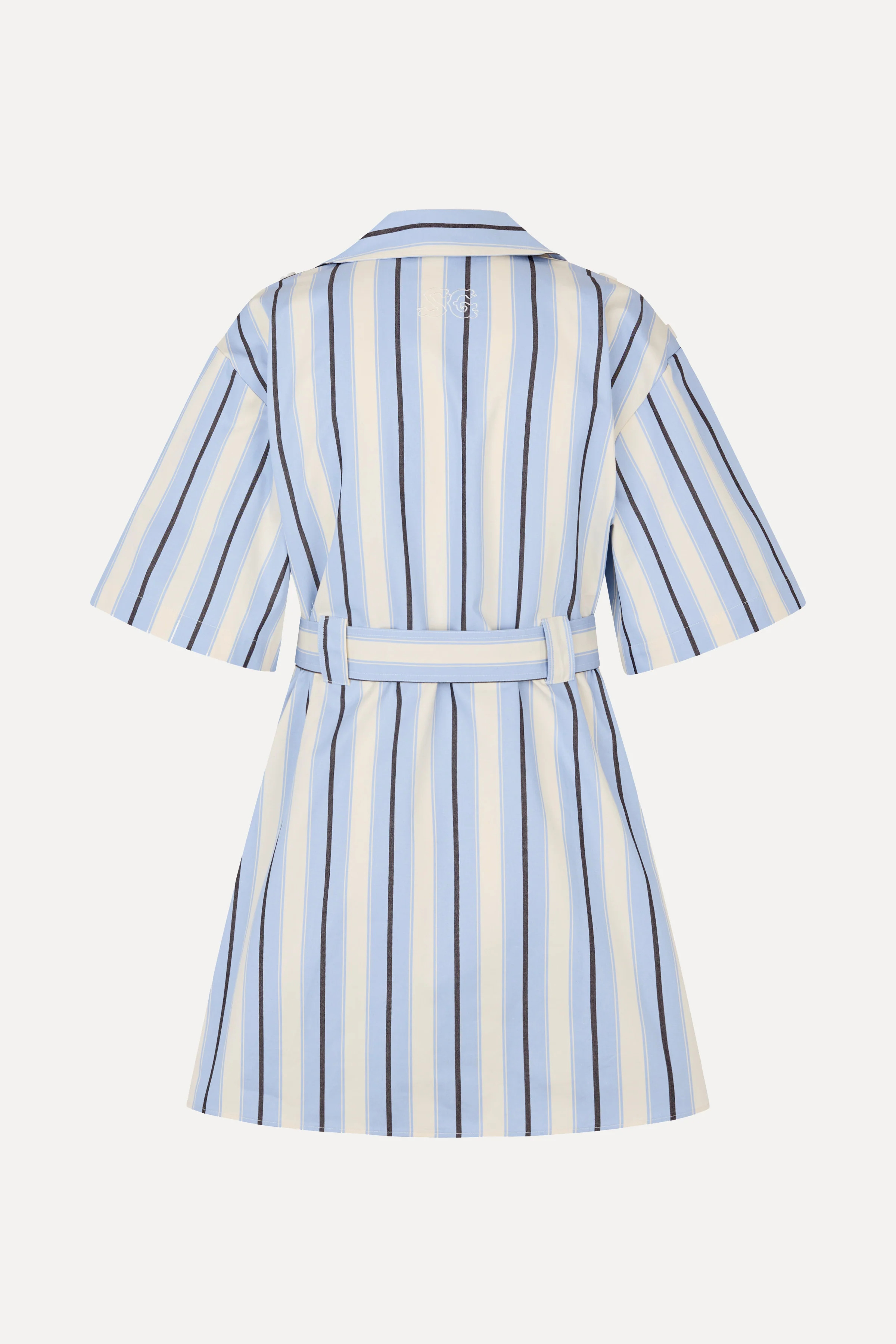 Workwear Short Dress - Lightwave Stripes - Image 3